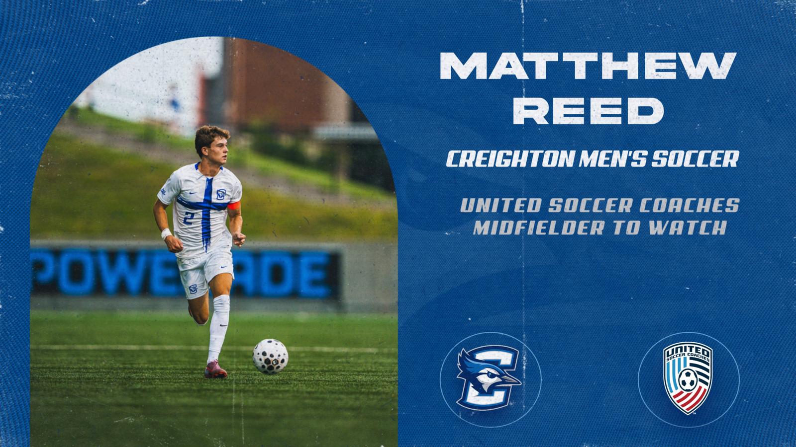 Matthew Reed des Bluejays nommé défenseur à surveiller par United Soccer Coaches