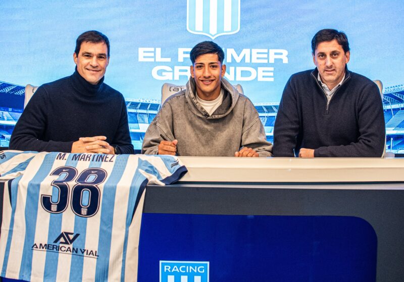 Mateo Martínez, jeune talent, serait titulaire au Racing