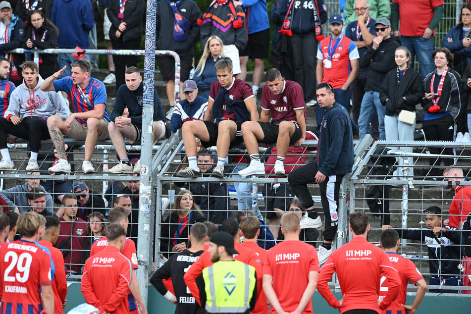 Les joueurs du FCH lors de la défaite en Coupe.
