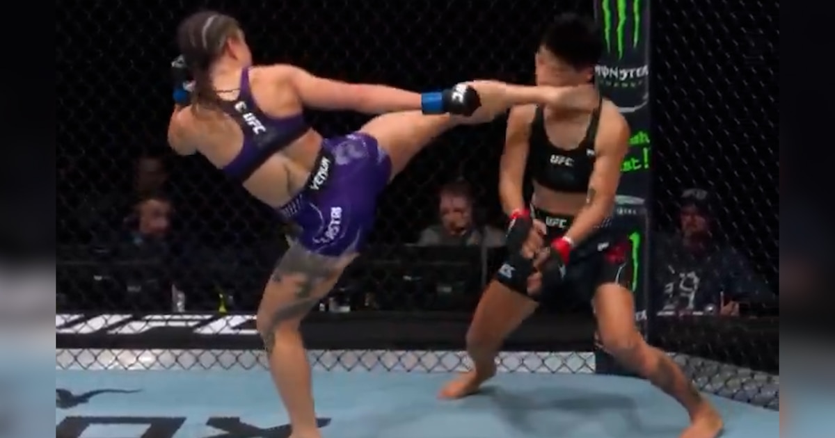 Le coup de pied le plus incroyable que j'ai vu : un KO spectaculaire lors d'un combat féminin de l'UFC qui a fait grand bruit