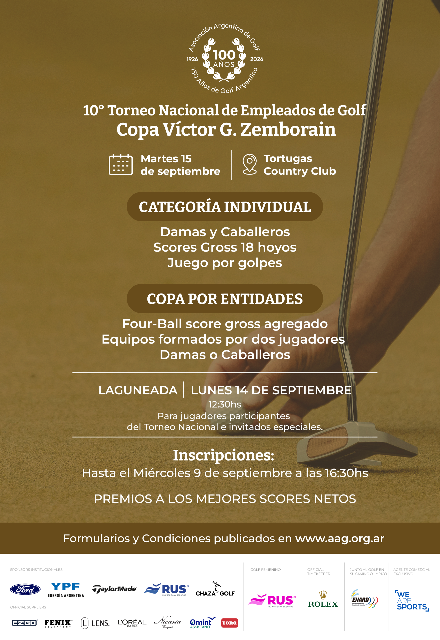 Flyer du Torneo Empleados 2026