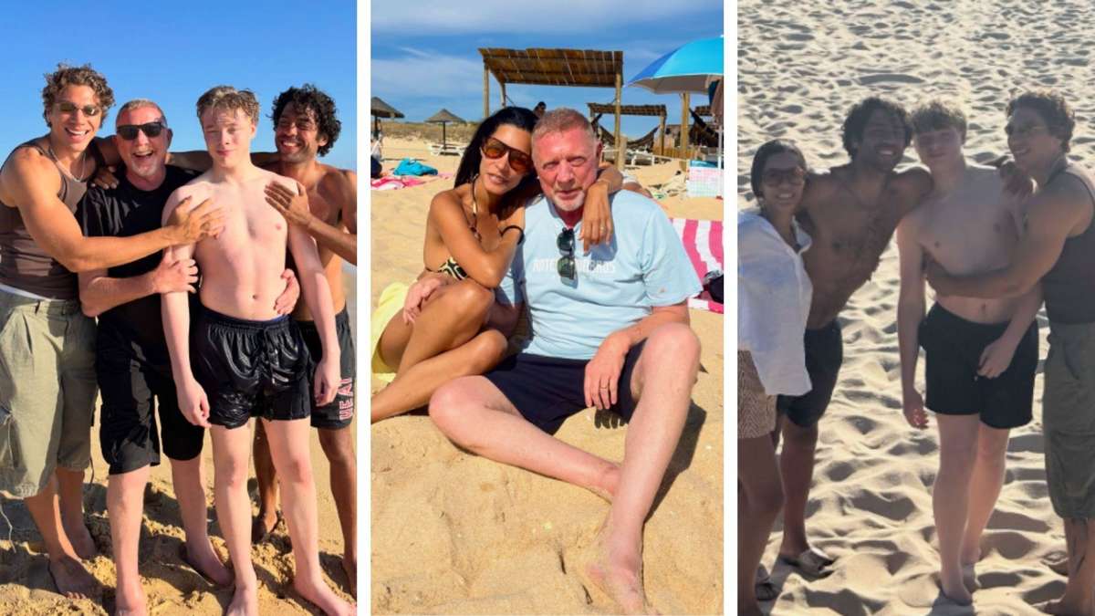 Boris Becker au Portugal : avec son épouse et ses trois fils