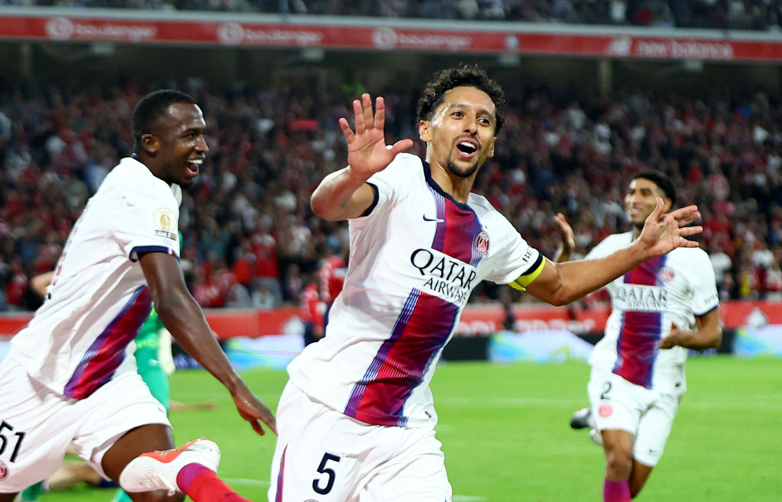 Sauver l’honneur dans les derniers instants : Marquinhos égalise et évite la défaite du PSG contre Lille !