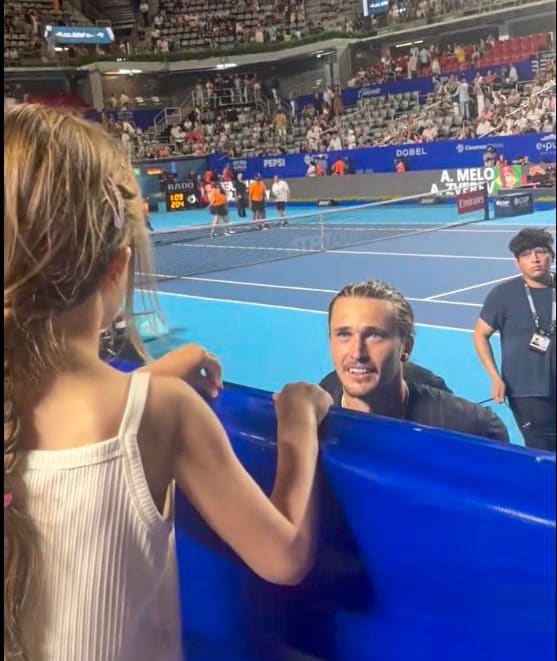 Zverev à Acapulco avec sa fille Mayla