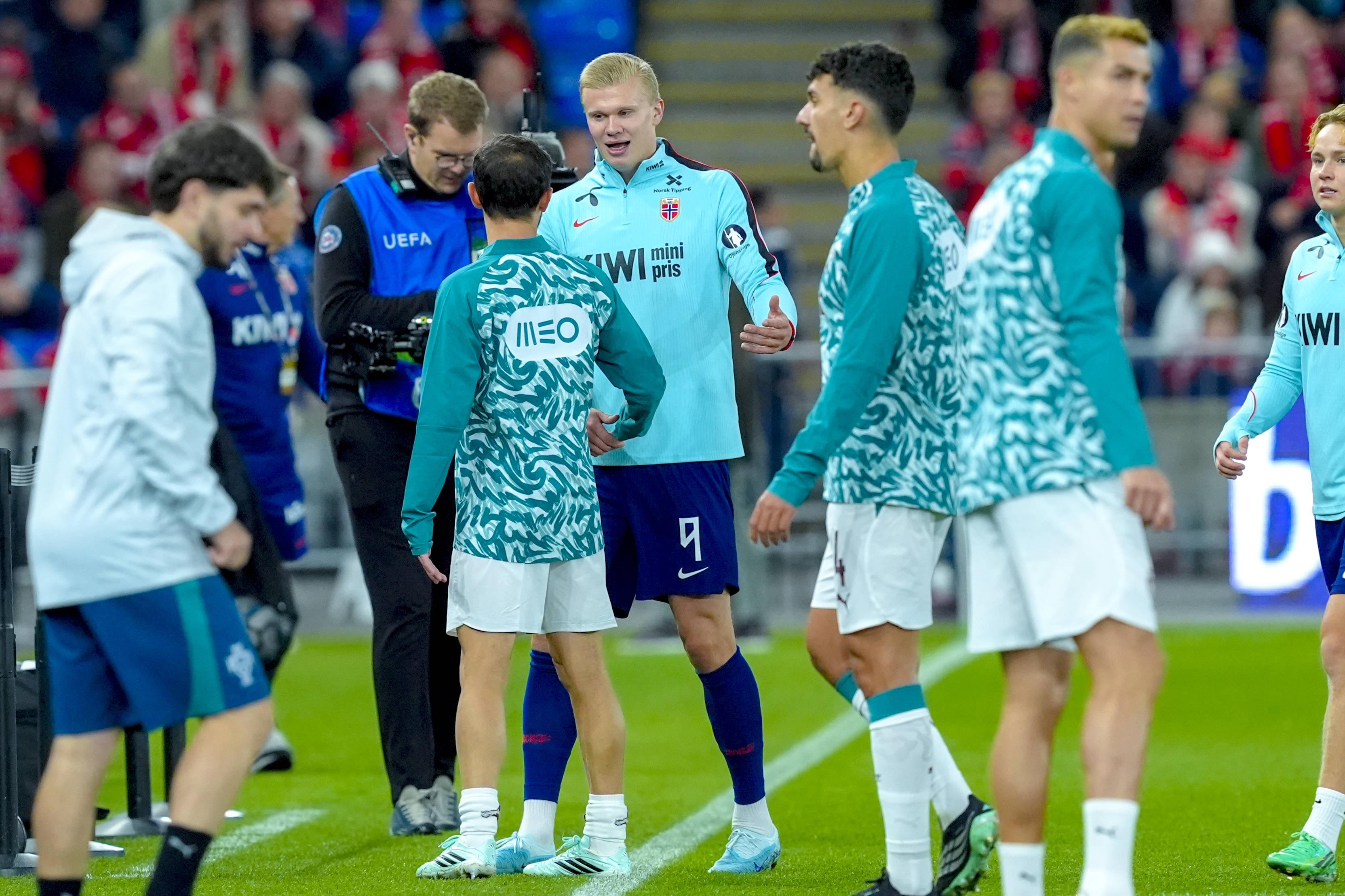 Haaland a retrouvé Bernardo Silva lors du Norvège-Portugal — IMAGO