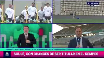 Matías Soulé, con chances de ser titular ante Bolivia Matías Soulé, con chances de ser titular ante Bolivia