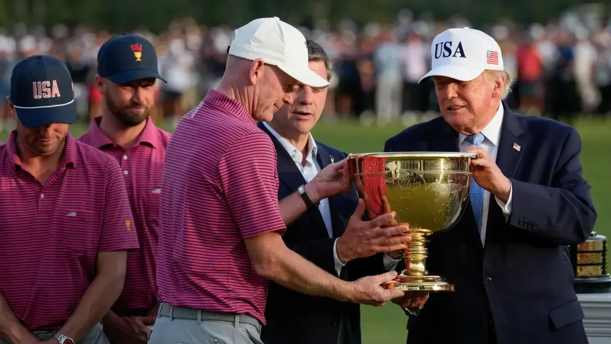 Gesta de Estados Unidos en la Presidents Cup bajo la mirada de Donald Trump