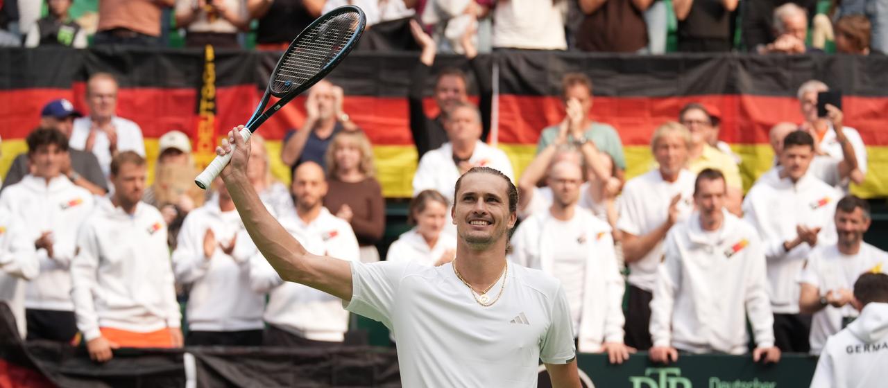 Alex Zverev célèbre une victoire