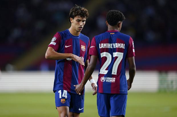 João Félix et Lamine Yamal au Barça en 2023