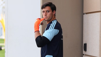 Beltrán en la tenue de la selección argentina