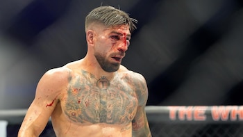 El luchador hispano-georgiano Ilia Topuria tras su combate ante en la Casa Blanca ante Justin Gaethje (EFE)