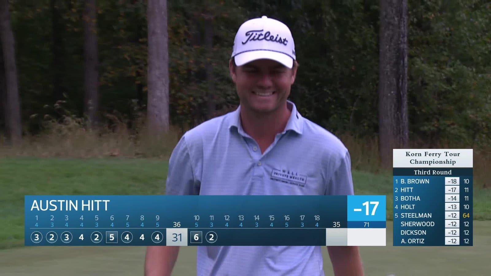 Austin Hitt hole out pour birdie au Korn Ferry Tour Championship