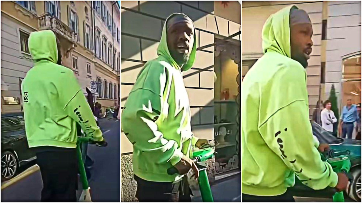 Thuram interpellé en trottinette à Milan, on lui demande qui il est : Je suis Rafael Leao. Galatasaray | Vidéo