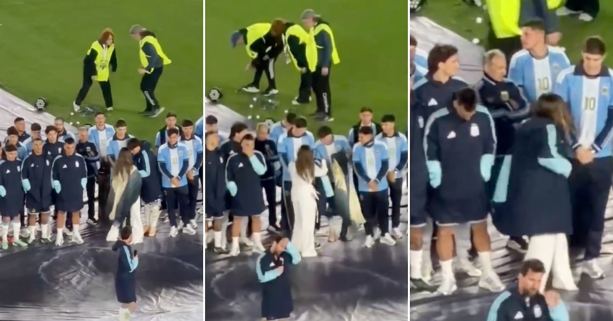 Un footballeur de la sélection argentine a demandé à La Sole d'échanger son poncho pendant le discours d’adieu de Messi