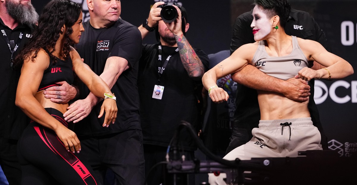 Wang Cong lance des piques à Natalia Silva lors de l’ultime face-à-face avant l’UFC 332