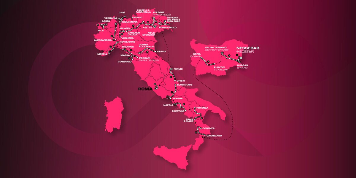 parcours Giro d'Italia 2026