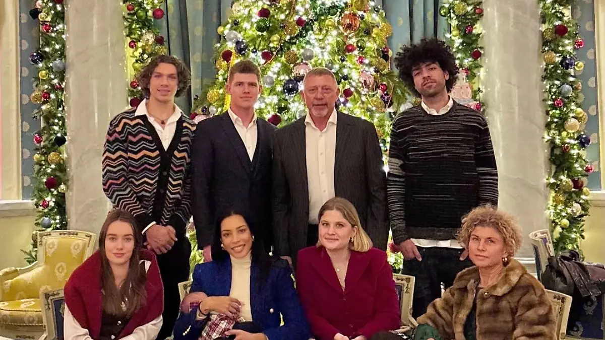 Boris Becker célèbre Noël avec sa famille.
