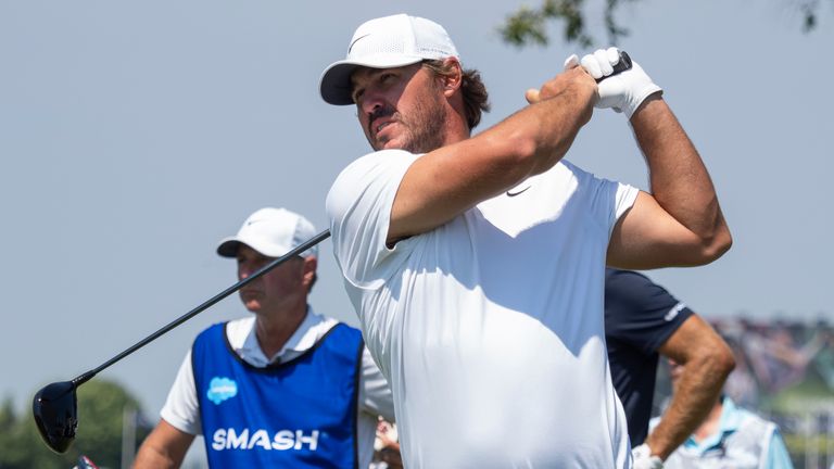Brooks Koepka durant un tournoi LIV Golf
