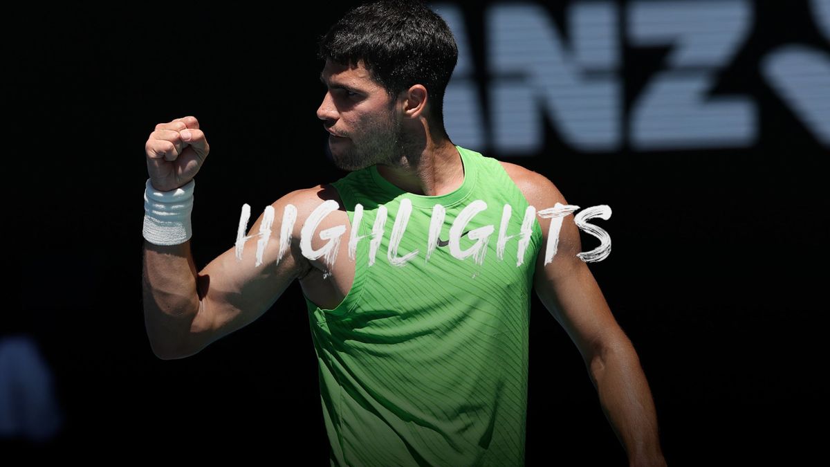 Carlos Alcaraz en action