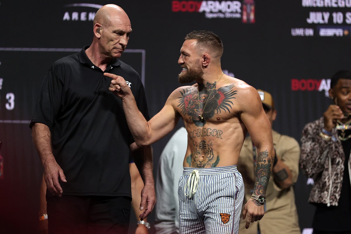 Conor McGregor avant son dernier combat de l'UFC en 2021