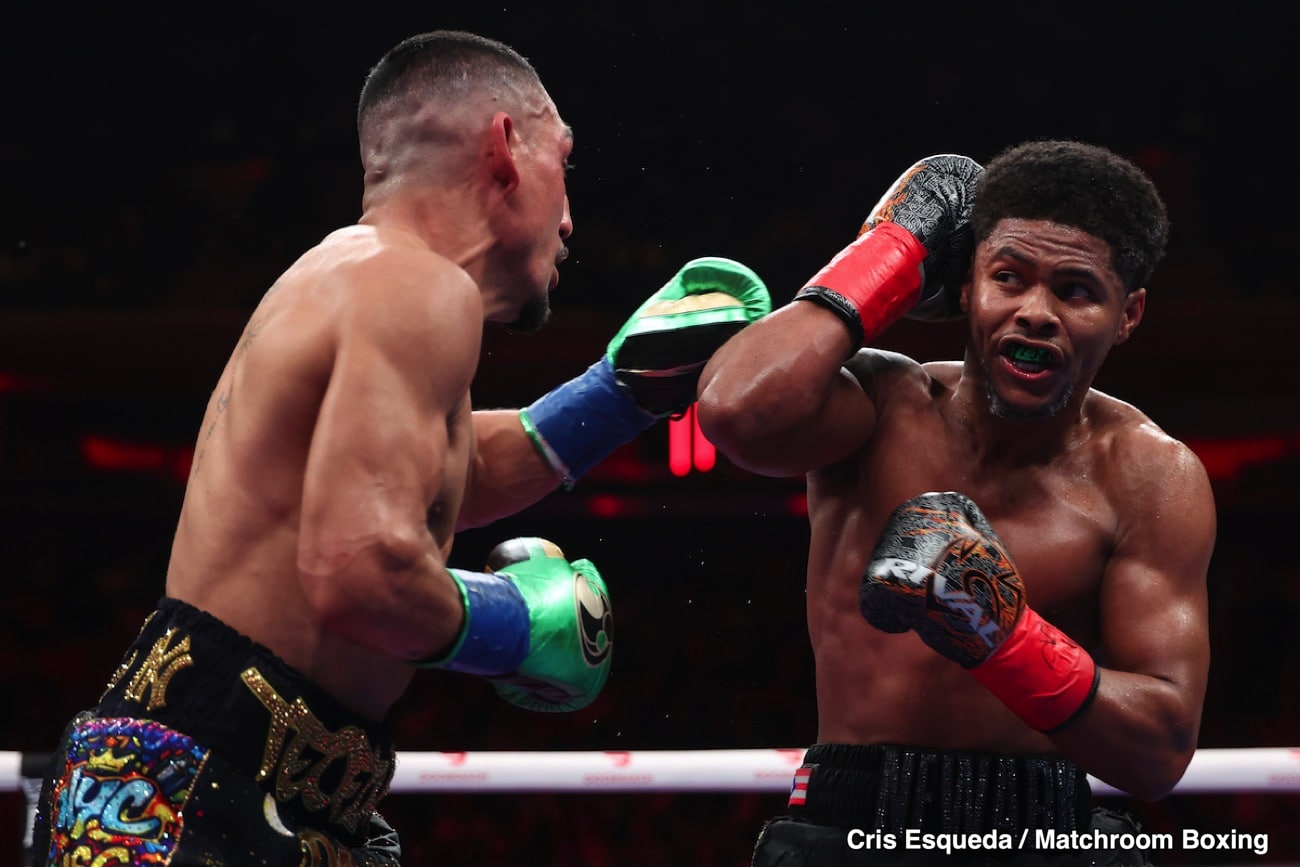Josh Taylor remet en question la résistance de Shakur Stevenson sous pression.