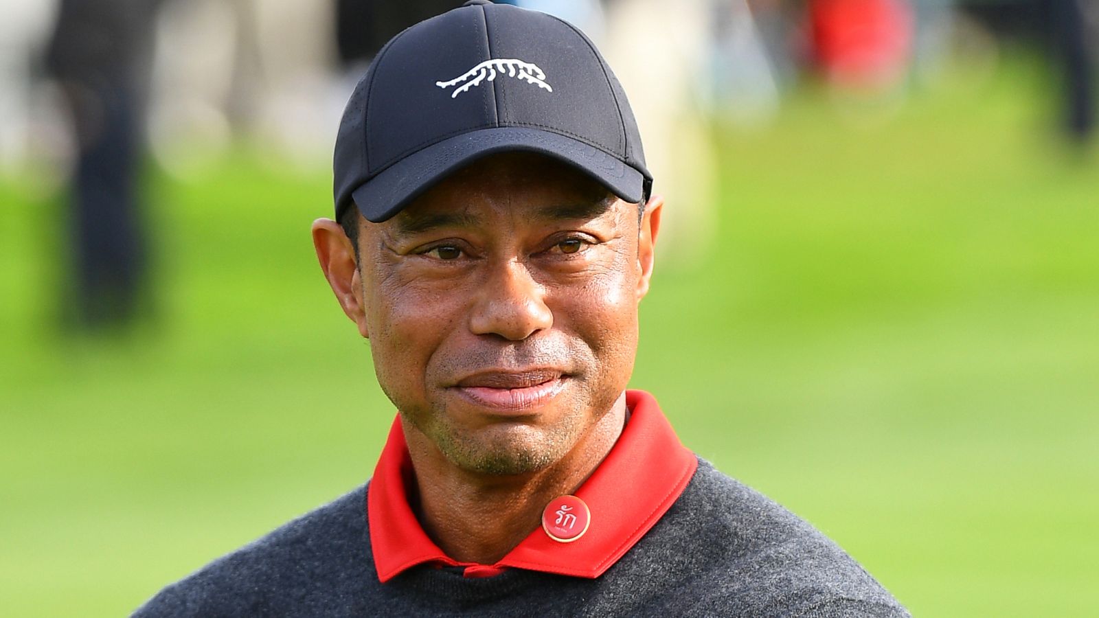 LA JOLLA, CA - FEBRUARY 16: Tiger Woods looks on during the trophy ceremony following the final round of The Genesis Invitational 2025 at Torrey Pines Golf Course on February 16, 2025 in La Jolla, California. (Photo by Brian Rothmuller/Icon Sportswire) (Icon Sportswire via AP Images)