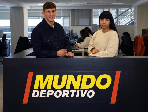 Andrea Meneses et Liam Arjona en rédaction
