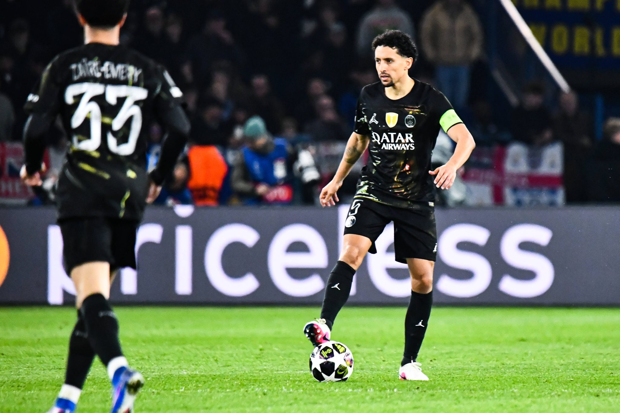 Marquinhos lors d'un match avec le PSG