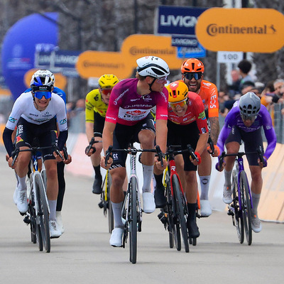 Photo de Mathieu Van der Poel lors du Tirreno-Adriatico