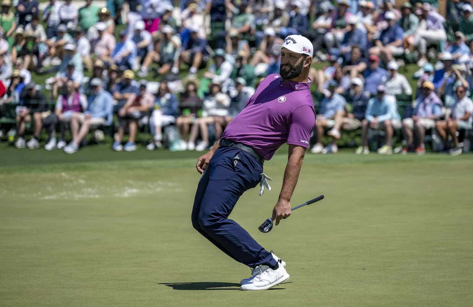 Jon Rahm, durante la última ronda del Masters de Augusta 2025.