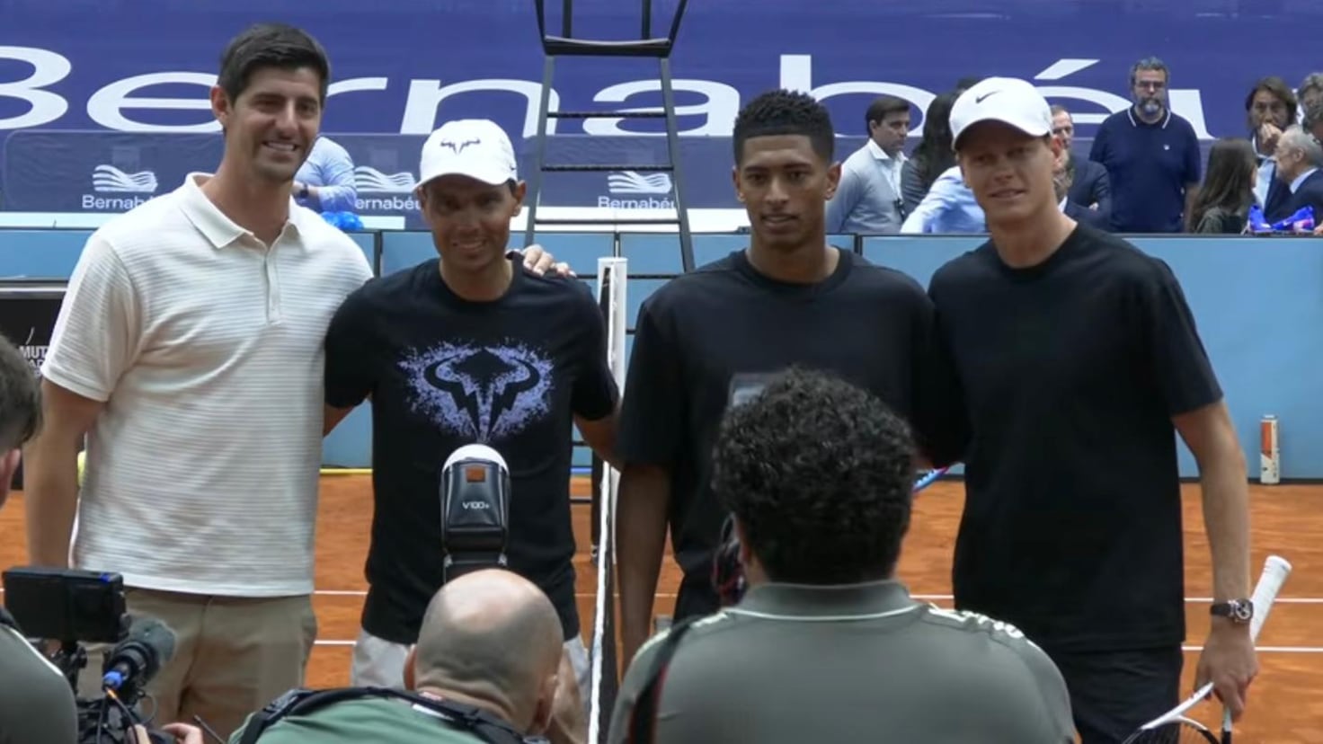 Nadal, Sinner, Bellingham et Courtois s'affrontent au Bernabéu avec Florentino comme arbitre !