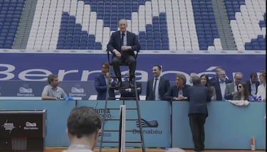 Nadal, Sinner, Bellingham et Courtois sur le court du Bernabéu