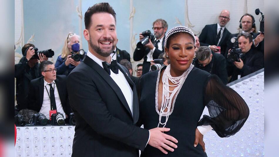 Serena Williams et Alexis Ohanian juste avant la naissance de leur seconde fille en 2023.