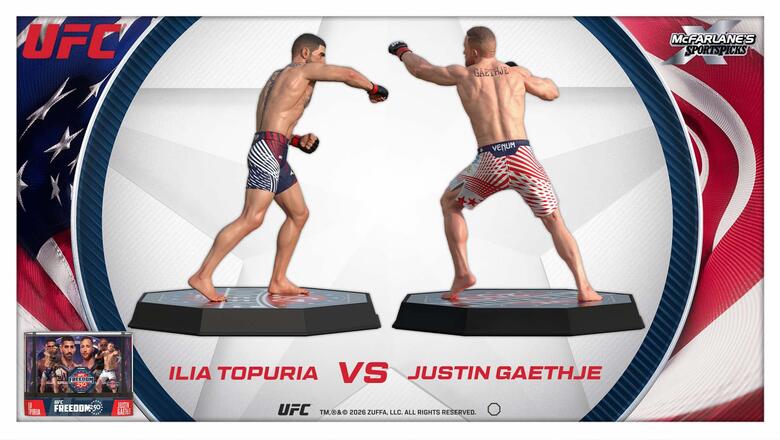 Collection Événement Princial : Set de Figurines McFarlane Ilia Topuria & Justin Gaethje en Duo !