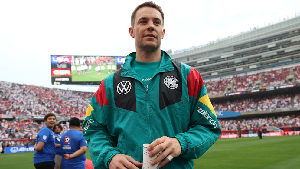 Manuel Neuer (40 ans) sera le gardien titulaire de l'équipe allemande lors de la Coupe du Monde